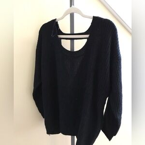 Miracle Black Crew Neck Sweater